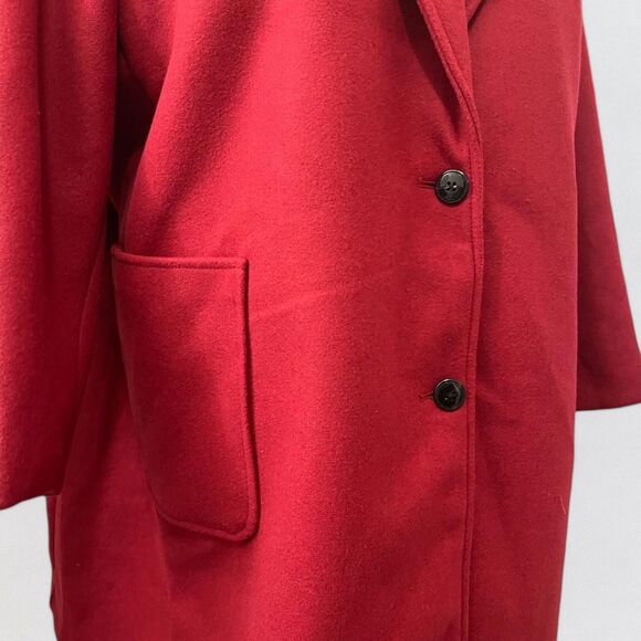 OLD NAVY Oversized Soft-Brushed Overcoat in Rubia Red for Women, Size 4X - Picture 4 of 10